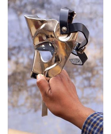 MF Doom Gladiator Mask Mad-villain 18g Mild Steel Medieval Face mask Gift Item - Buy Online on GoSupps.com