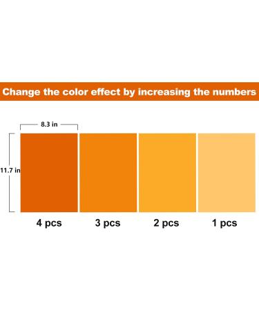 14 Piece Halloween Gel Filter Set | Colored Overlays Correction | 11.7x8.3 Inches | Orange Transparent Color Film Sheets - Buy Online on GoSupps.com
