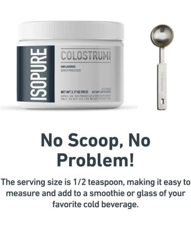 Bundle of Isopure Bovine Colostrum Supplement Powder 90 Servings + Isopure Unflavored Protein Whey Isolate 25g Protein Zero Carb 16 Servings 1 Pound (Packaging May Vary) - Buy Online on GoSupps.com