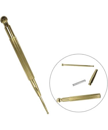 Minkissy Ear Tools - Facial Reflex Massage Acupressure Point Probe Brass Injection & Elasticity Gold Color - Buy Online on GoSupps.com