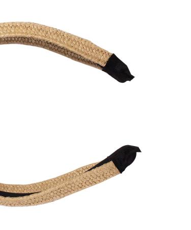 Women's Beige Knotted Turban Headband - Boho Twist Style - Wide Top Knot Hairband for Girls - Buy Online on GoSupps.com