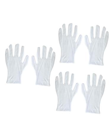 FRCOLOR 18 Pairs of Work Gloves Cotton Gloves Factory Gloves White Extend White M