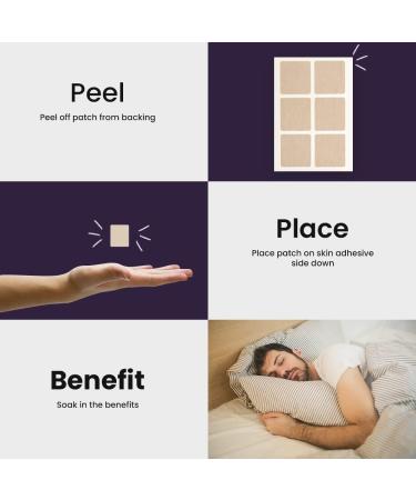 Wellness Tree Natural Sleep Patch - Contains Melatonin 5-HTP & Magnesium - Tranquil Sleep & Jet lag - Fall Asleep Faster Sleeping Patch for Adults - Comfortable & Easy to Apply - Buy Online on GoSupps.com