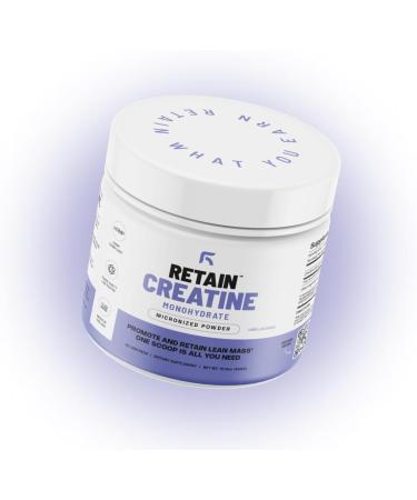 RETAIN Creatine Monohydrate Powder - 100% Micronized High Absorption for Lean Muscle Mass & Recovery | 60 Servings - Shop Internationally - Buy Online on GoSupps.com