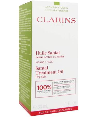 Clarins Santal Face Treatment Oil Dry Skin for Unisex 1-Ounce - Buy Online on GoSupps.com