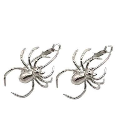 Holibanna Mens Earrings Spider Earrings Punk Spider Stud Earrings Dangle Earrings Ear Clip Ear Studs Funny Gothic Costumes Jewelry Accessories for Lady Women Stainless Steel Earring Men Earrings