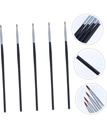 MAGICLULU 5pcs Fine Eyeliner Brush Lipstick Applicator Gel Eyeliner Pencil Lip Gloss The Brush Fiber Cosmetic - Buy Online on GoSupps.com