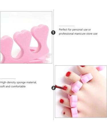 HEALLILY 100 Pairs Toe Separators Pedicure Disposable Sponge Toe Spacers Toenail Dividers Toe Stretchers for Nail Polish Application Random Color - Buy Online on GoSupps.com
