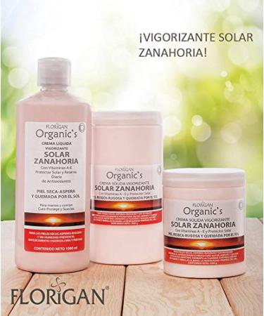 Florigan Invigorating Face & Body After Sun Solid Cream - Solar Zanahoria Vitamin A & E Infused 600g - Best for Skin Hydration & Sun Care - Buy Online on GoSupps.com