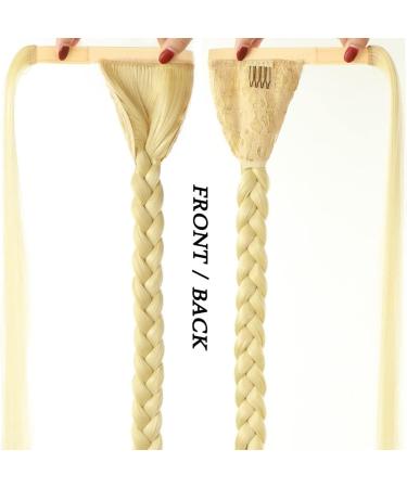 30" Long Fishtail Braid Ponytail Wrap Around Extensions Synthetic Fishtail Drawstring Ponytail Clip In Braiding Pony Hairpiece for women girls (30#) - Buy Online on GoSupps.com