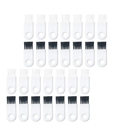 FRCOLOR 30pcs Nylon for Cleaning Barber Tools Mini Razor Electric Broken Multipurpose Handle Replacement Remover White with Clipper Facial Hair Brush Styling Tool Trimmer Shaver As Shown 5x2cm