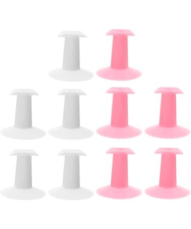 Zhuidream plastic finger stand support rest nail art design pad For DIY Craft Nail Art UV Gel Polish Pedicure Manicure Tool for nail art design painting salon finger rest pad Stable Position (C)