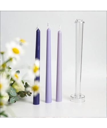 2-Pack Clear Plastic Taper Candle Body Molds for Candle Making - Classic Tall Taper Mold for Church, Christmas, Valentine's Day - Buy Online on GoSupps.com