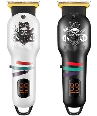 Pro Hair Clipper Beard Trimmer Barber Clipper Cordless Professional Rechargeable Hair Trimmer for Men(Black) - Buy Online on GoSupps.com