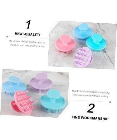 Combined Silicone Shampoo Brush Set - 4 in 1 Hair & Scalp Cleaning Massage Brushes for Healthy Hair Care - Buy Online on GoSupps.com