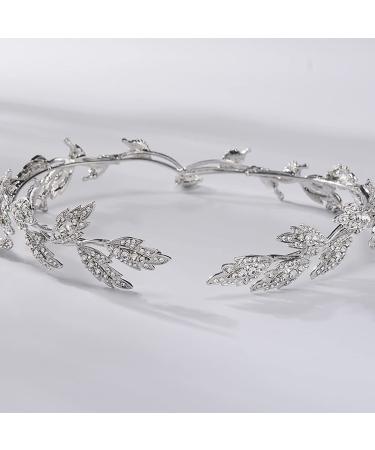 Silver Rhinestone Crown: Women's Wedding Tiara Headband for Costume Parties, Prom, Birthdays - Crystal Hair Accessory for Pageants and Fairy Princesses - Buy Online on GoSupps.com