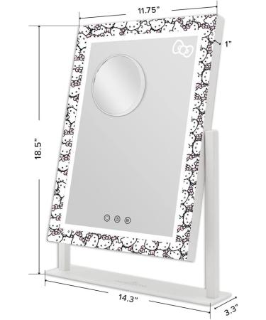 Hello Kitty Cute Tri Tone LED Makeup Mirror with Lights and 3X Magnification - Buy Online on GoSupps.com