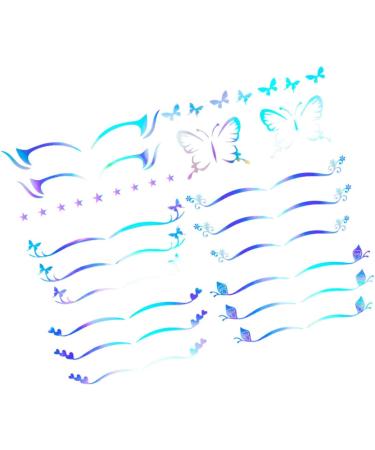  POPETPOP POPETPOP 18 Sheets Eye Liner Stickers Temporary Eyeshadow Stars Stickers Eyeliner Stickers Cosmetics Eye Shadow Eye Liner Butterfly Stickers Lightning - Buy Online on GoSupps.com