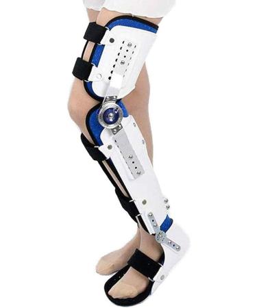 Adjustable Hip Joint Fixation Bracket Hip Knee Ankle Foot Orthosis Braces Knee Orthosis Support Joint Stabilizer Fully Adjustable Calf Ankle Foot Fixed Bracket Support Lower Limbs Orthosis Articu Left