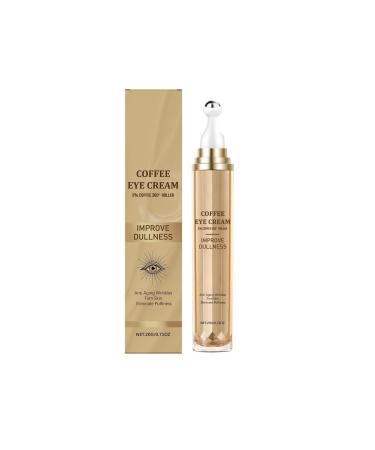 Serum Creme Yeux La Caf ine Cr me Contour Des Yeux De 20 Ml contour des yeuxCr me Anti Cernes Et Poches Serum Yeux Boule De Massage 360 limine Efficacement Les Rides unisexe (1PC) 1 g (Lot de 1)