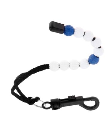 Joyhey 2 Pcs Golf Beads Score Counter, Golf Beads to Count Strokes with Clips Blue