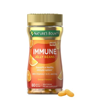 Nature's Bounty Immune Jelly Bean Vitamin C for Immune Support Orange Flavor 80 Ct