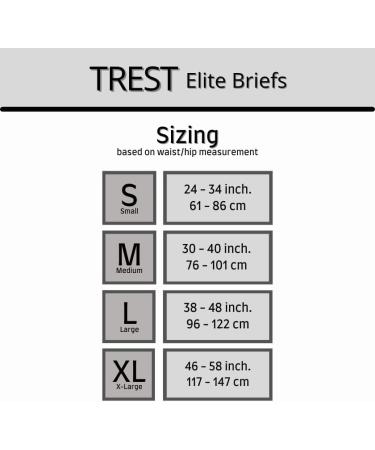 TREST Elite Briefs (Large) - Pack of 10 | Size Large Briefs for Maximum Comfort - Buy Online on GoSupps.com