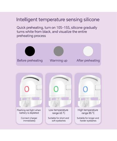 Joselin Electric Eyelash Curler USB Charging Model Fast Heating Portable Eye Lash Perm Lasting Curling Thermal Eyelash Clip B - Buy Online on GoSupps.com