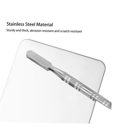 Balacoo 4 Sets Makeup Palette Spatula | Essential Tools for Makeup Artists | Stainless Steel Blending & Nail Palette | Eyelash Tools & Nail Clippers - Buy Online on GoSupps.com