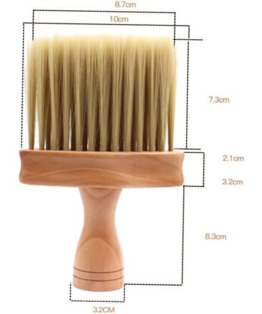POPETPOP Hair Cleaning Brush Neck Cleaning Duster Hair Duster Brush Barber Neck Brush Face Duster Barber Neck Duster Facial Cleaning Brush Neck Duster Brush Wooden Tool Hair Removal M 1 - Buy Online on GoSupps.com
