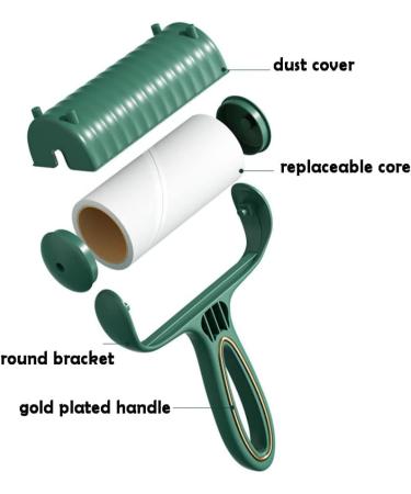 Portable Lint Rollers for Pet Hair - 60 Sheets 1 Handle + 13 Refills - Ideal for Dog & Cat Fur Removal | Eco-Friendly Green Design - Buy Online on GoSupps.com