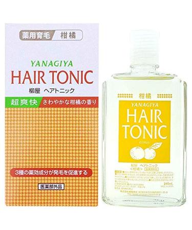 Yanagiya Hair Tonic (Citrus) 240mL - Imported from Japan - Buy Online on GoSupps.com