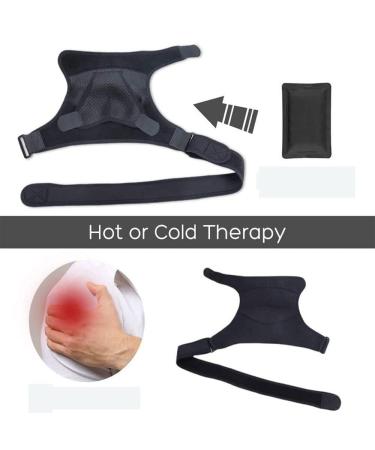 DZOZO Adjustable Shoulder Stability Brace - Neoprene Compression Sleeve for Rotator Cuff Injuries, Arthritis, Sprains - Injury Recovery Support - Buy Online on GoSupps.com