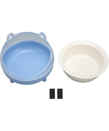 Elevated Blue Ceramic Cat Bowl - Increased Ceramic Food Bowls for Cats & Kittens - Durable Inclined Design - Buy Online on GoSupps.com