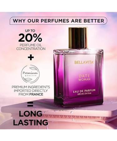 Luxury Date Woman Eau De Parfum Perfume with Pink Pepper Jasmine & Vanilla|Premium Long Lasting Floral & Fruity Fragrance for Women 100ML - Buy Online on GoSupps.com