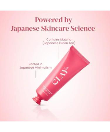 CLAY.co. Matcha Enzyme Scrub with AHA & BHA 2.46 oz Exfoliating Face Scrub - Buy Online on GoSupps.com