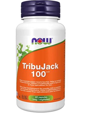 Now Tribujack 100 60 Veg Capsules Unflavoured 60 count (Pack of 1)