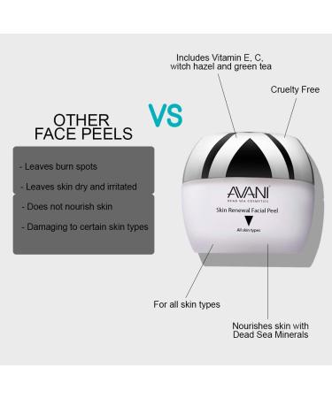 Avani Classics Skin Renewal Facial Peel - Brightening & Anti-Aging Formula with Vitamin C & E - Dead Sea Mineral Exfoliating Cream (3-pack) - Buy Online on GoSupps.com