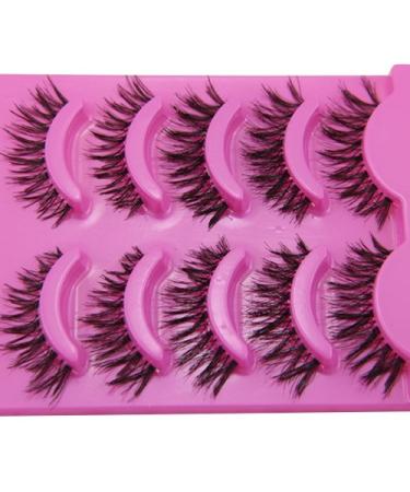 Bluelans 5 Pairs Messy Cross Fake Eyelashes High-Quality False Eyelash Extensions for Stunning Makeup | International Shipping Available - Buy Online on GoSupps.com