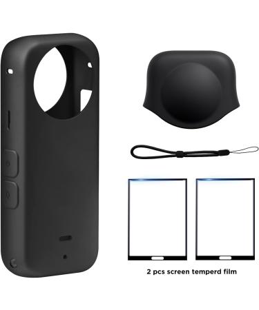 Cynova Insta360 X3 Lens Cap & Glass Protector Set - Silicone Case for Insta360 X3 Accessories - Buy Online on GoSupps.com