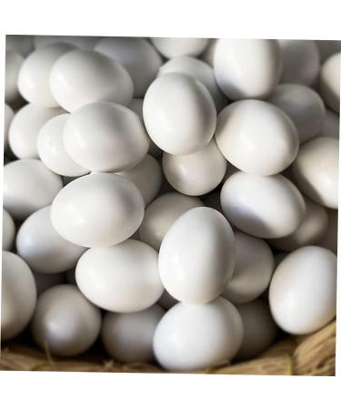 BESPORTBLE 12pcs Portable Fake Eggs Multi-Function Fake Eggs Delicate Simulated Eggs Solid Egg Multifunction 1.6x1.2cm White - Buy Online on GoSupps.com