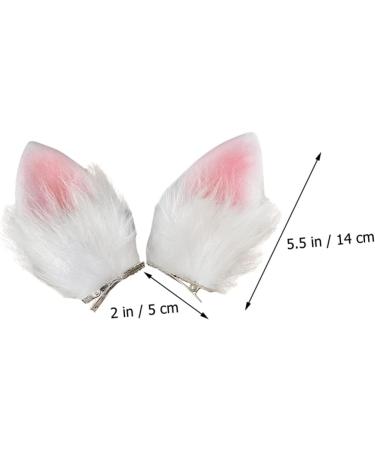 minkissy 1 Pair Easter Rabbit Headwear Bunny Ears Barrettes Easter Hair Accessories New Year Animal Barrettes Rabbit Ear Bobby Pin Hair Accessories for Women Fabric Clip Cats and Dogs Child - Buy Online on GoSupps.com