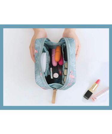 Buy Laahoem Flamingo Makeup Bag | Waterproof Portable Organizer for Women & Girls | Stylish Cultural Trip Essentials - Buy Online on GoSupps.com