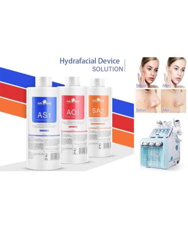 Skin Care Facial Beauty Aqua Peel Solution 400ml Per Bottle Face Cleansing & Moisturizing Elitzia ETYYS123 Tricolor 450 Fl Oz Pack of 3 - Buy Online on GoSupps.com