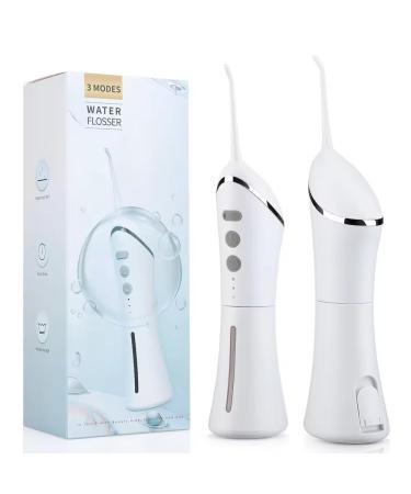Water Flosser for Teeth 4 Modes Gentle on Gums Removes Plaque White