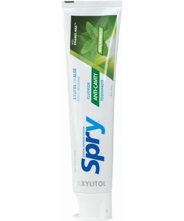 Buy Spry Xylitol Toothpaste with Fluoride - Natural Spearmint Anti-Cavity 5 oz (3 Pack) - International Shipping - Buy Online on GoSupps.com