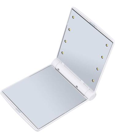 Portable Mirror Makeup Vanity Mirror Folding Comestic Mirror Double-sided Makeup Mirror Compact Led Mirror Mini Mirror Small Mirror Double Sided White - Buy Online on GoSupps.com