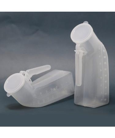 1000ml Males Potty Portable Pee Bottle Large Capacity Clear Males Reusable Urinals for Hospital Home Camping Car Travel Pee Bottle for Women car Camping Driving Travel - Buy Online on GoSupps.com