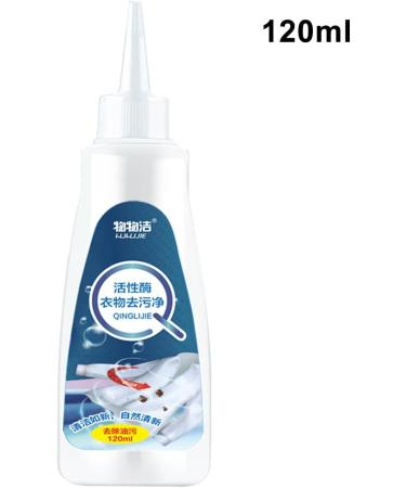 1/2PCS Active Enzyme Laundry Stain Remover - White Shirt Clothes Stain Remover 120ml Multifunctional Gentle All-Purpose Active Enzyme Stain Cleaner White 1pcs - Buy Online on GoSupps.com
