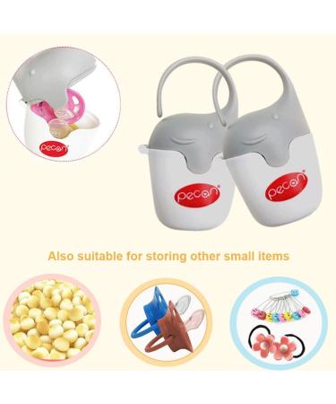 Shop Pingen Baby Pacifier Box BPA-Free Pacifier Holder Kit for Travel | 2PCs Pacifier Container - Buy Online on GoSupps.com